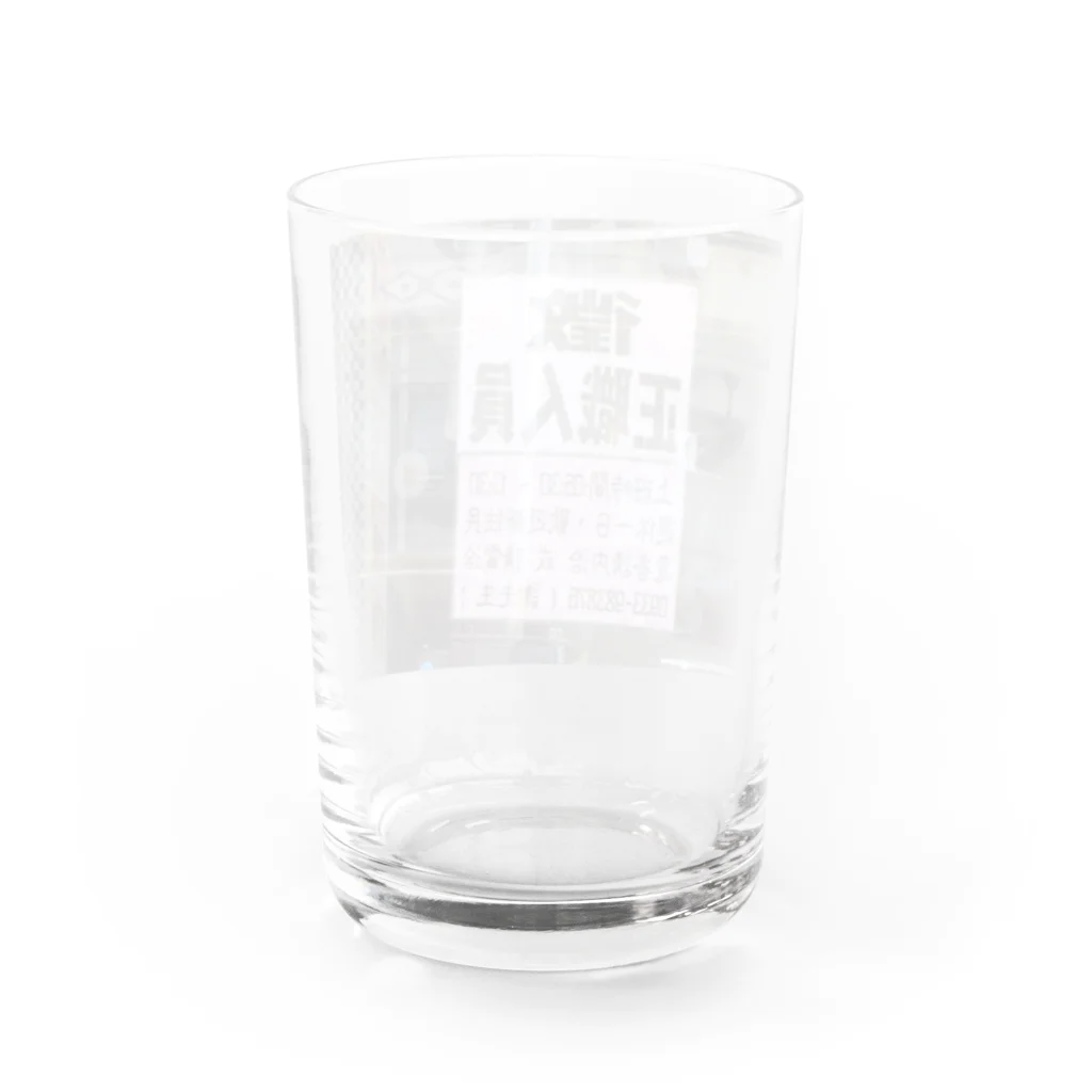 顔面goldの台湾　求人　連絡は謝先生 Water Glass :back