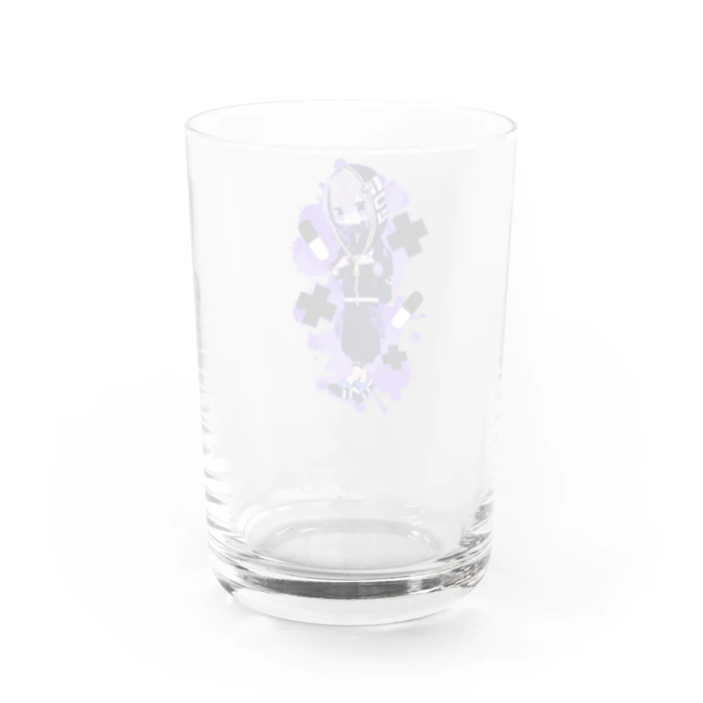 ♱黒野京♱の飲む叶 Water Glass :back