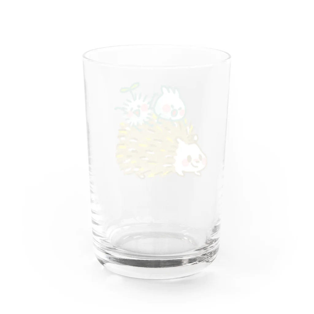 ocean combing のハリネズミ Water Glass :back