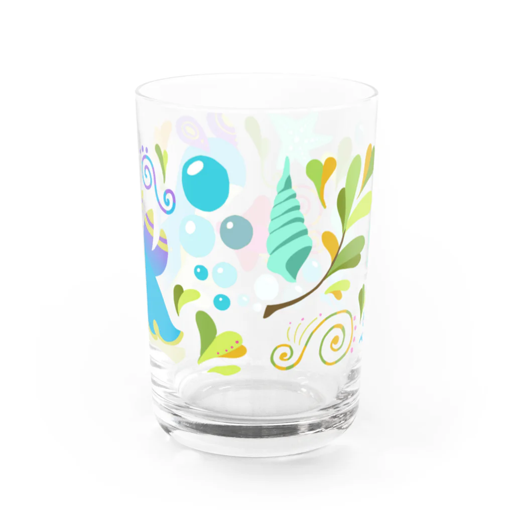 イササのウミウシドラゴン Water Glass :back