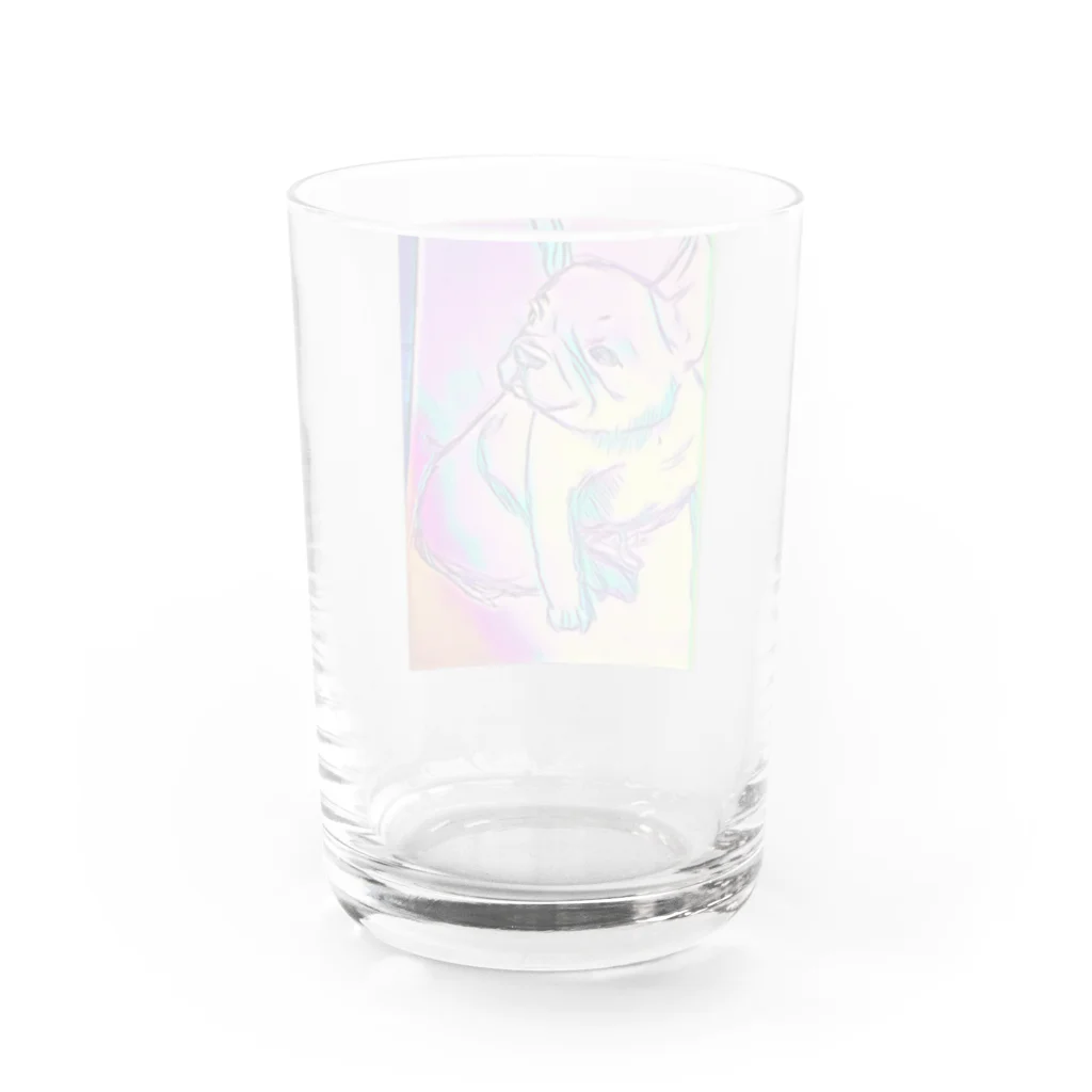 プリンショップのフレンチブル Water Glass :back