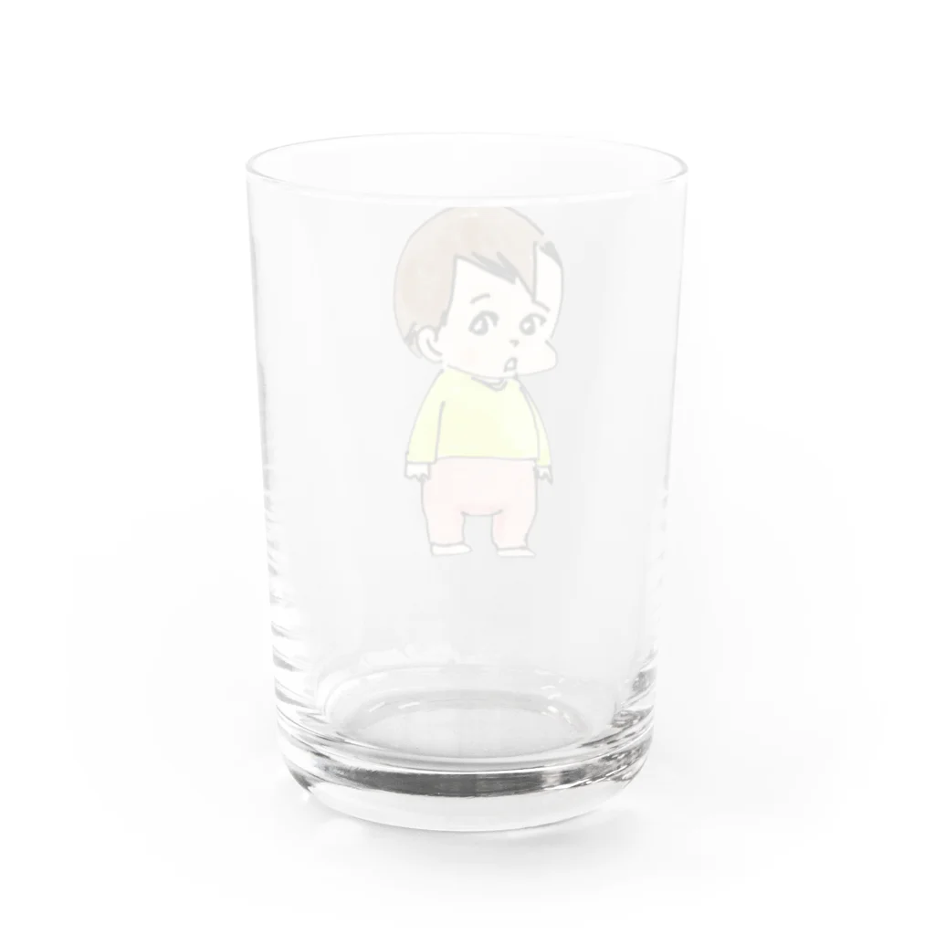 のら生活ののんちゃん Water Glass :back