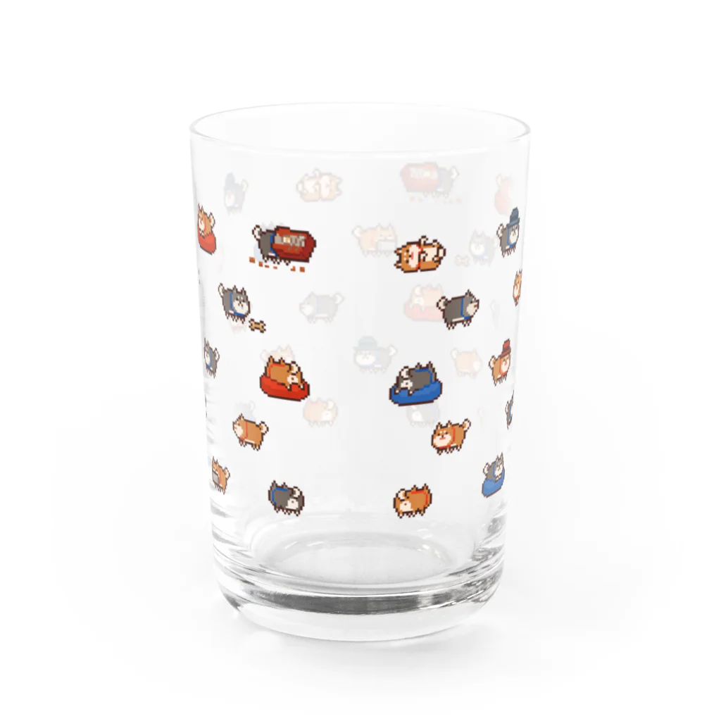 おむすびマーケットのコロタ と てんすけ いっぱい グラス Water Glass :back