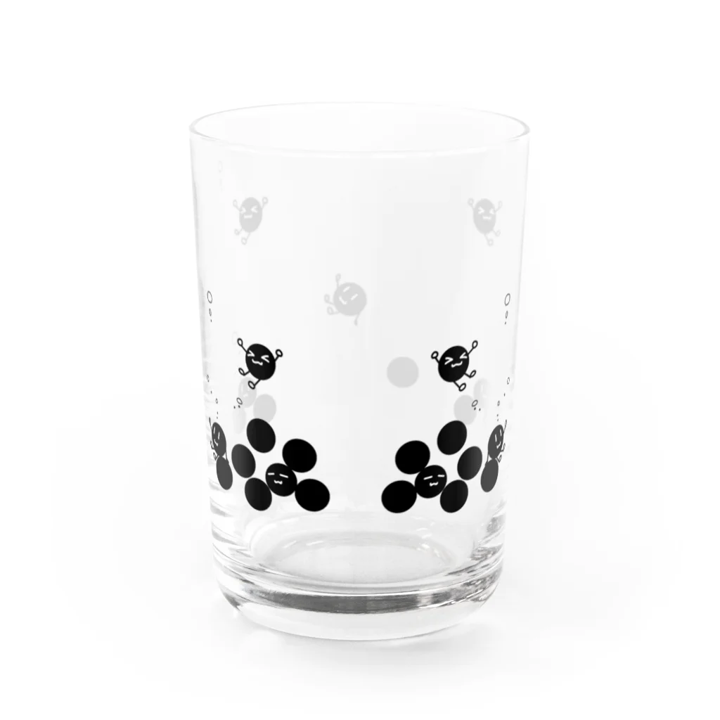 A＆OShopのたぴおかーず（黒） Water Glass :back