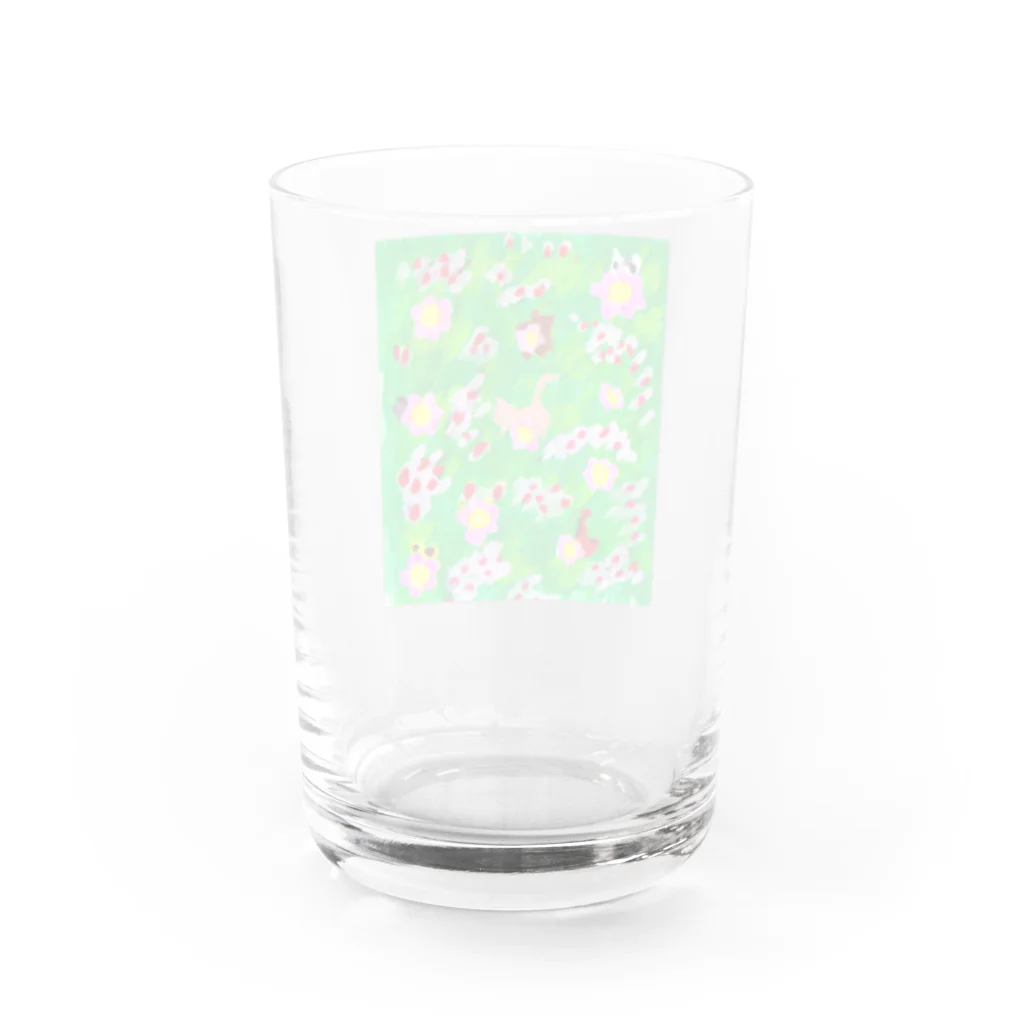 ミッケ佳のキャッツを探せ Water Glass :back