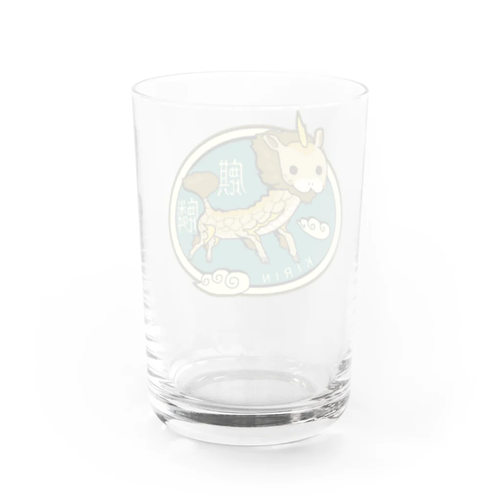 すとろべりーガムFactoryの麒麟 Water Glass :back