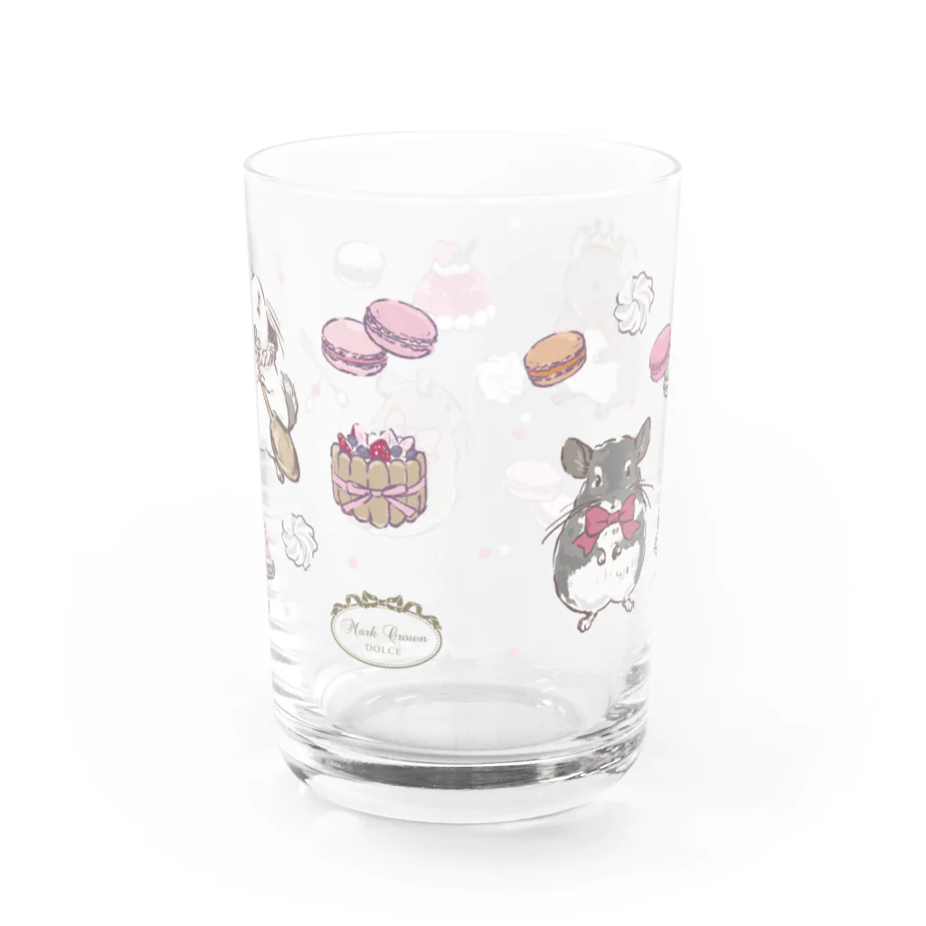 チンチラ雑貨MarkCrownのチンチラ DOLCE Water Glass :back