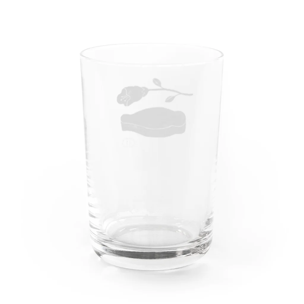 砂と水玉のBBBH「花と棺桶」  Water Glass :back