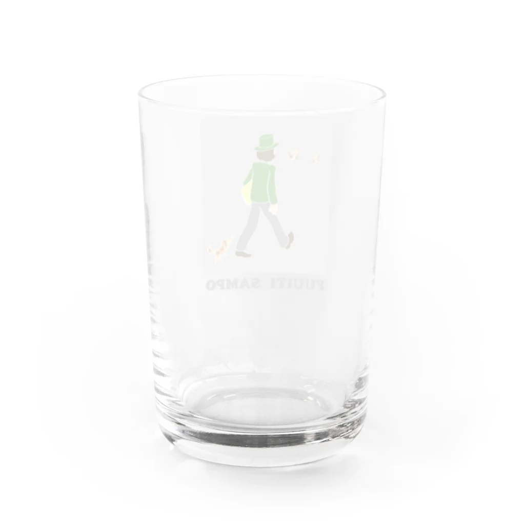 キクヤの風さん、さんぽ？ Water Glass :back