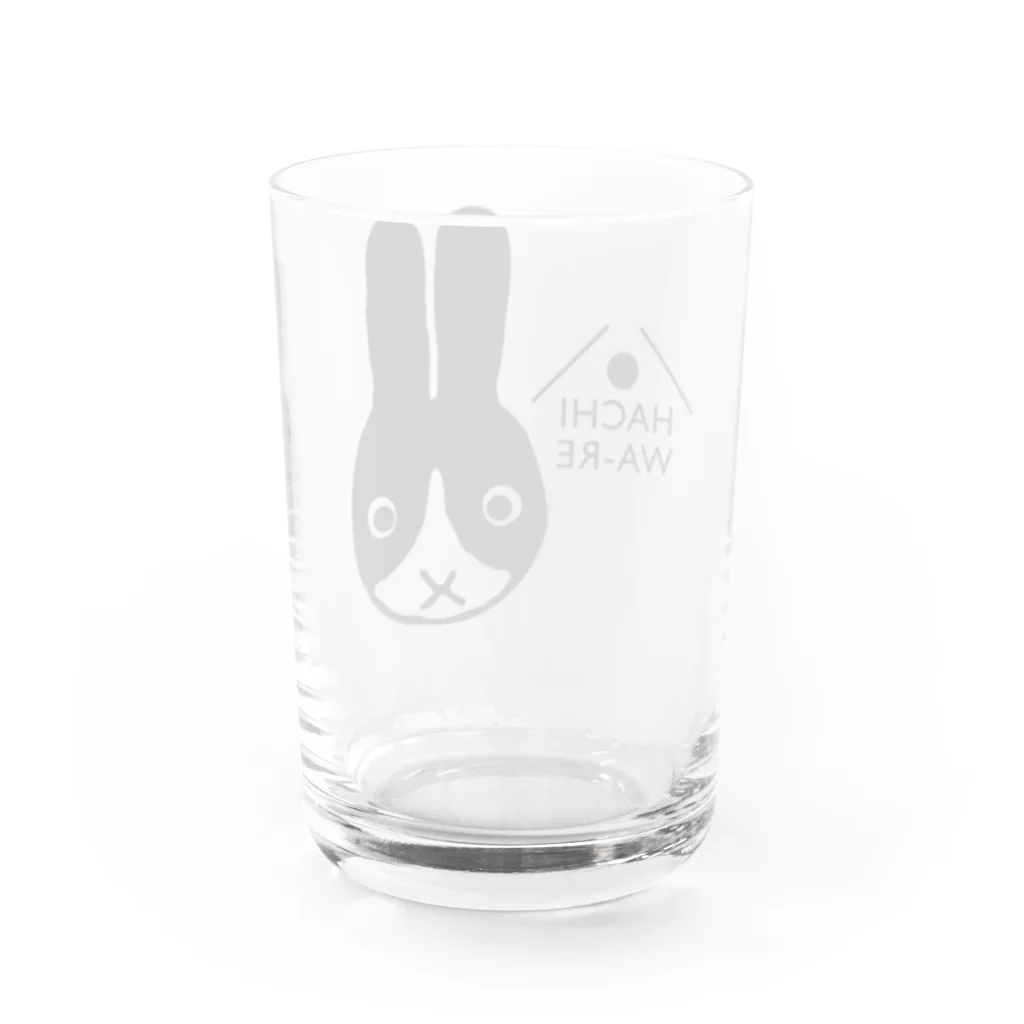 わかだん工房のハチワレうさぎ Water Glass :back