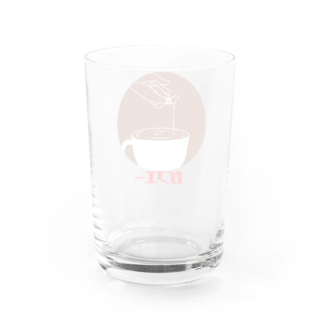 うらめし屋　のカフエー　文字入り Water Glass :back