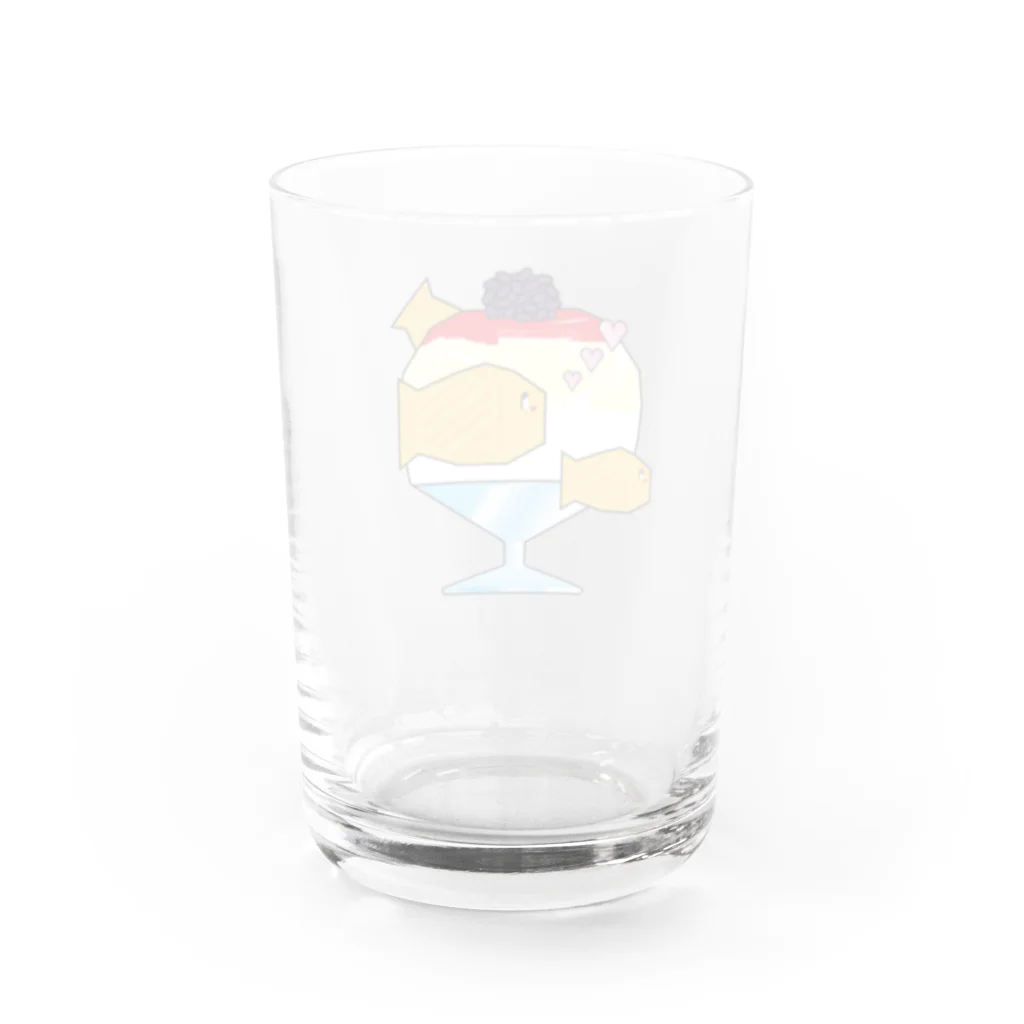 カワシマナオト/Naoto Kawashimaの浅草浪花家コラボ・グラス グラス反対面