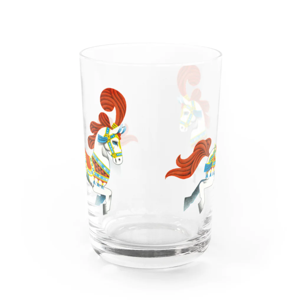 黒ねこ意匠企画室のメリーゴーランド Water Glass :back