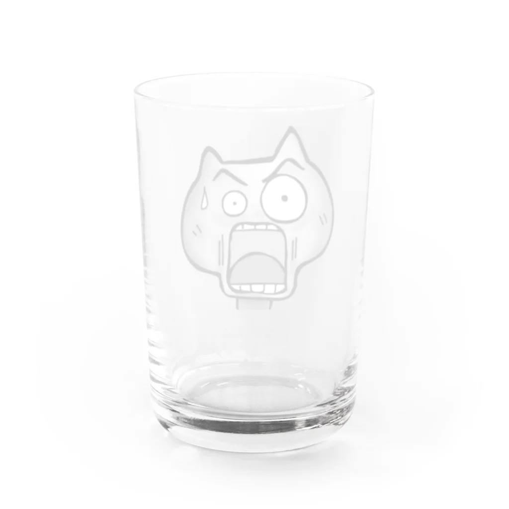 takopon_LINEの表情リアルねこ Water Glass :back