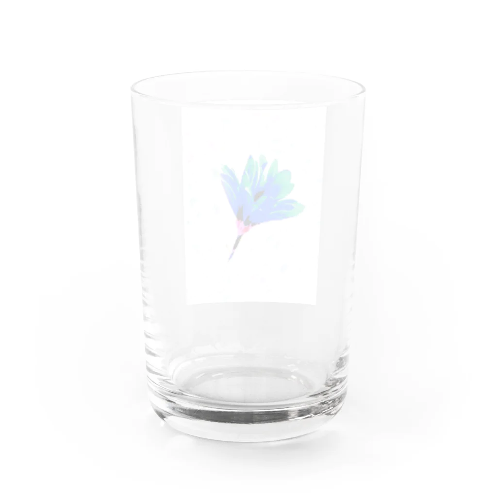 宵花火のサクヨロコビ(青) Water Glass :back