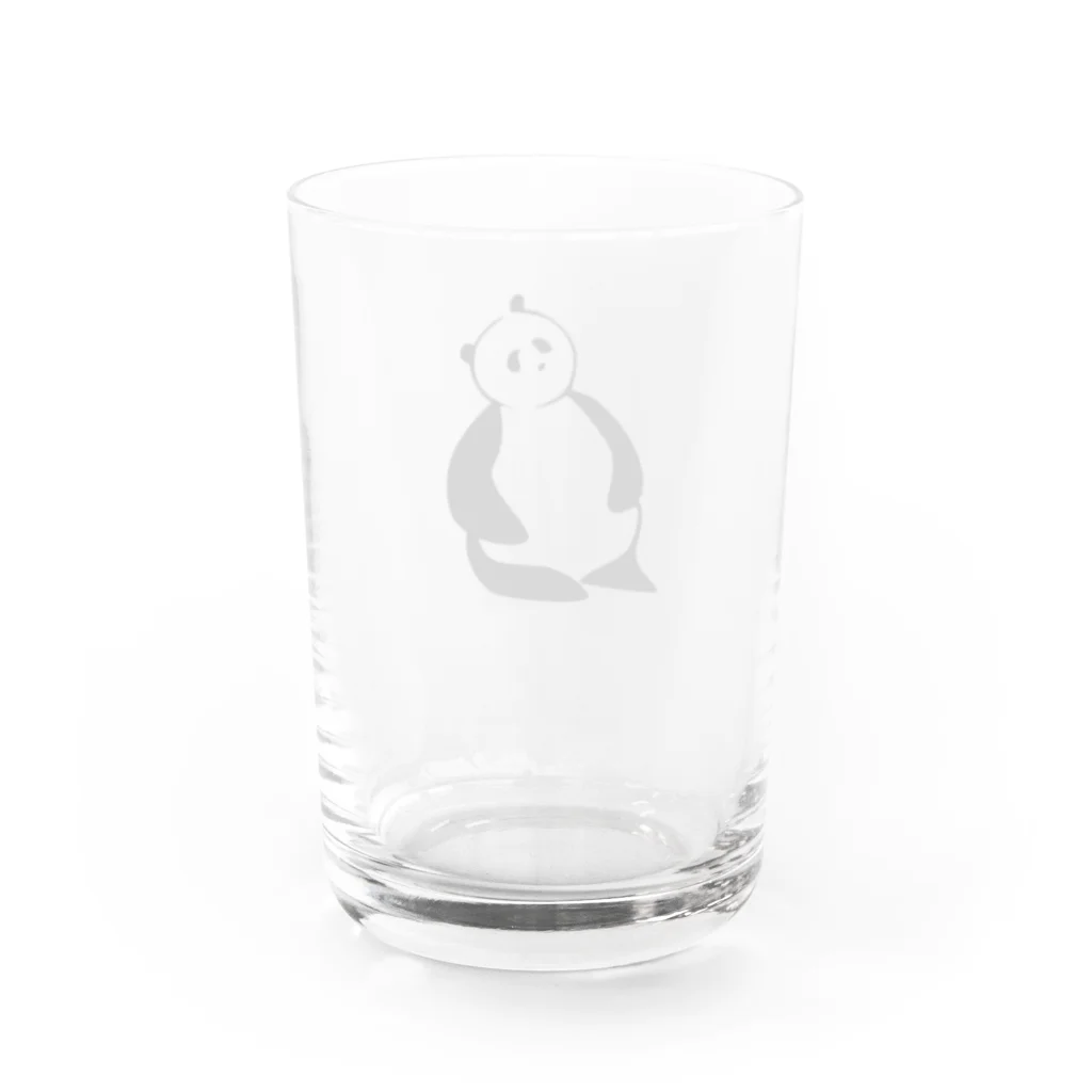 PoPoHouseのどっしりぱんだ Water Glass :back