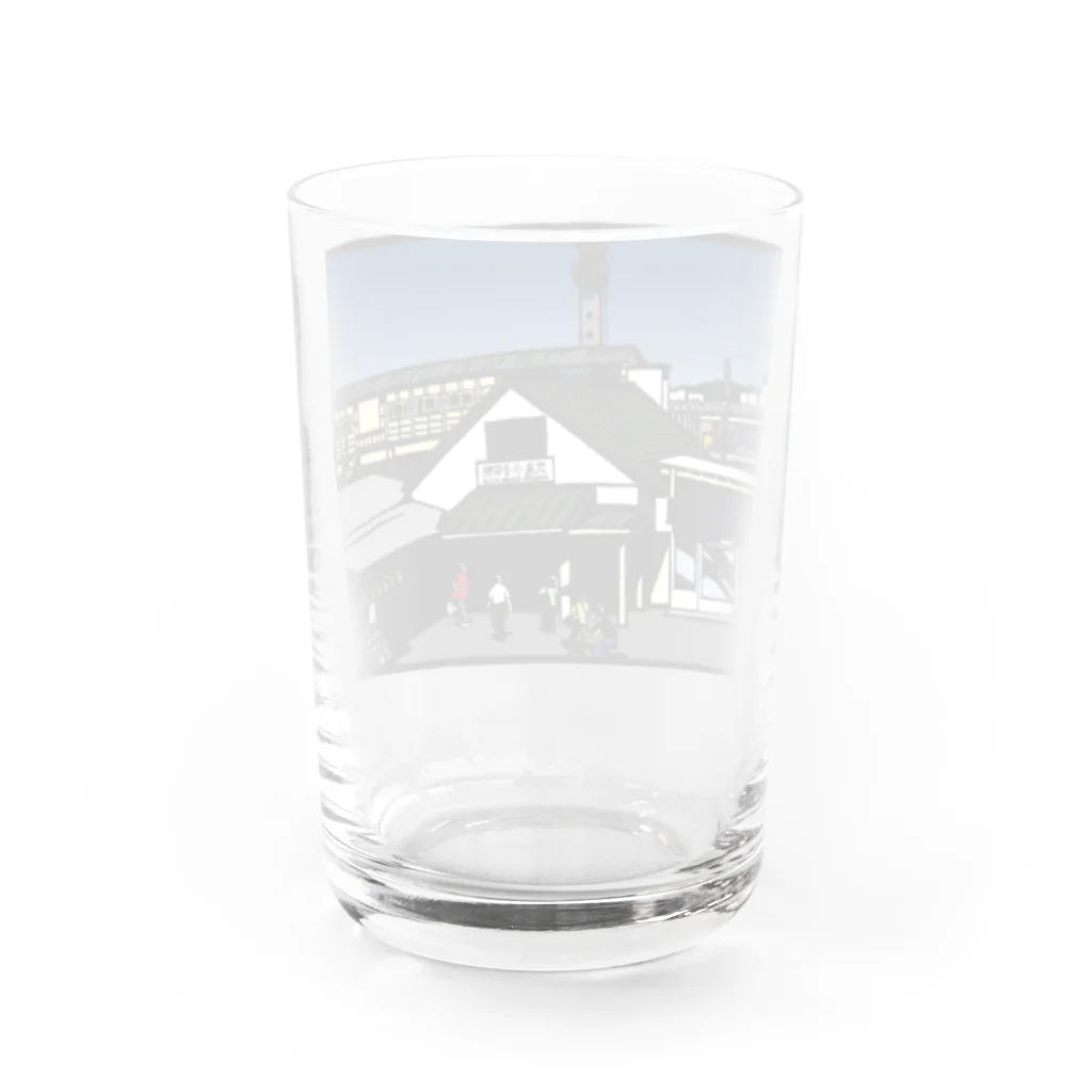 気ままに創作　よろず堂の武蔵小金井駅　いろどり Water Glass :back