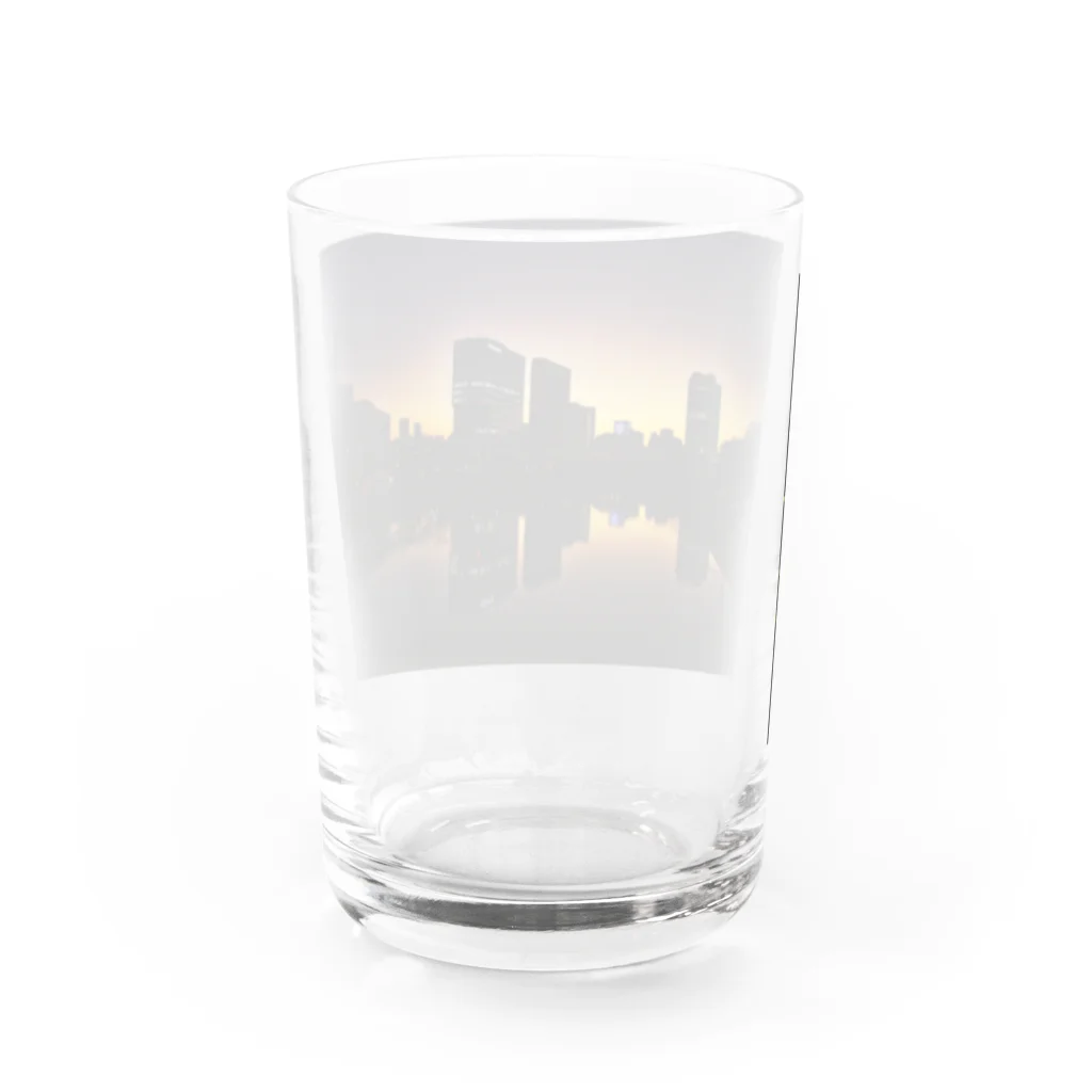 自由騎士の市ヶ谷サンセット Water Glass :back