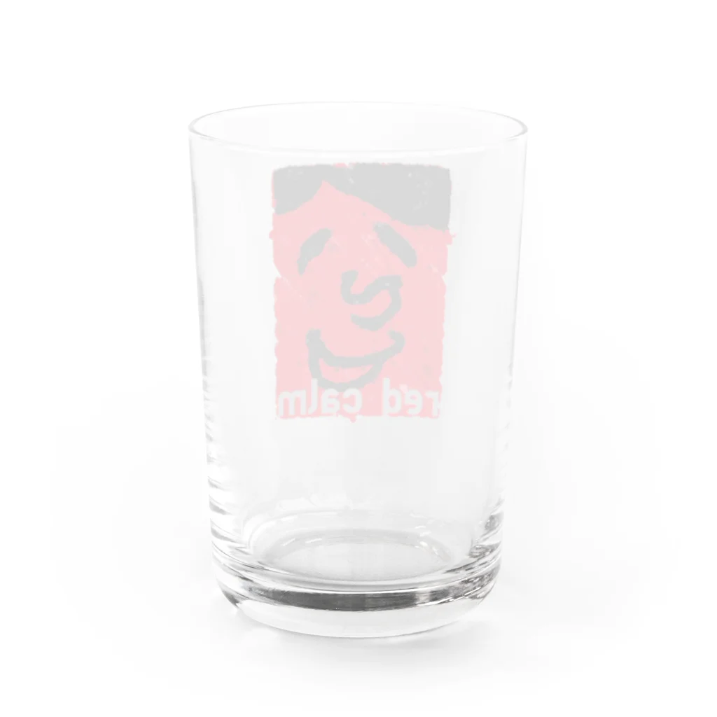 GALgalaxのred calm Water Glass :back