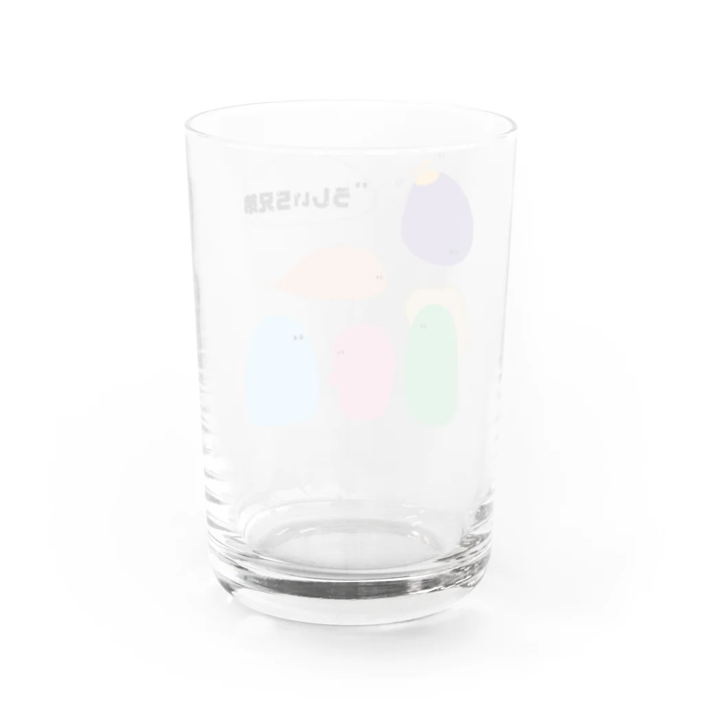 めったりかのうしぃ５兄弟 Water Glass :back