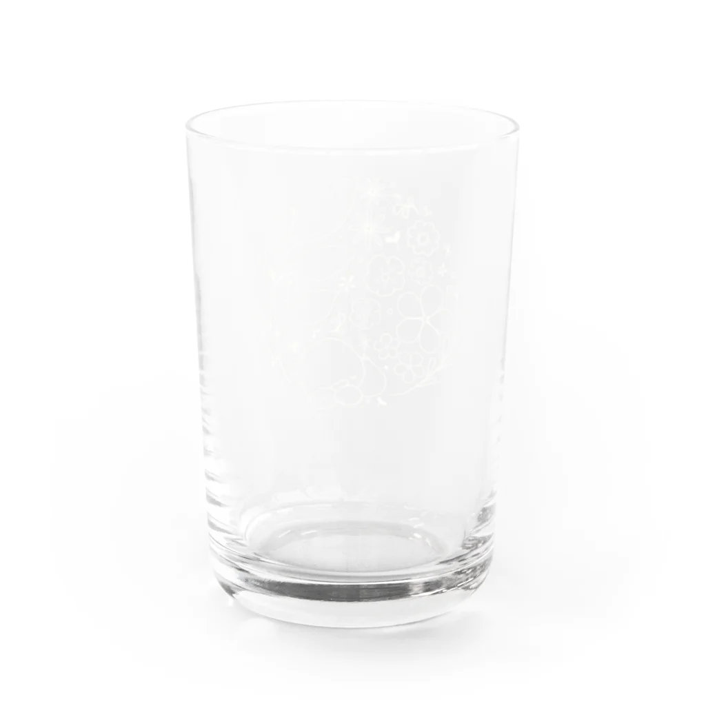 madoka_itemのあひーちゃんボタニカル Water Glass :back