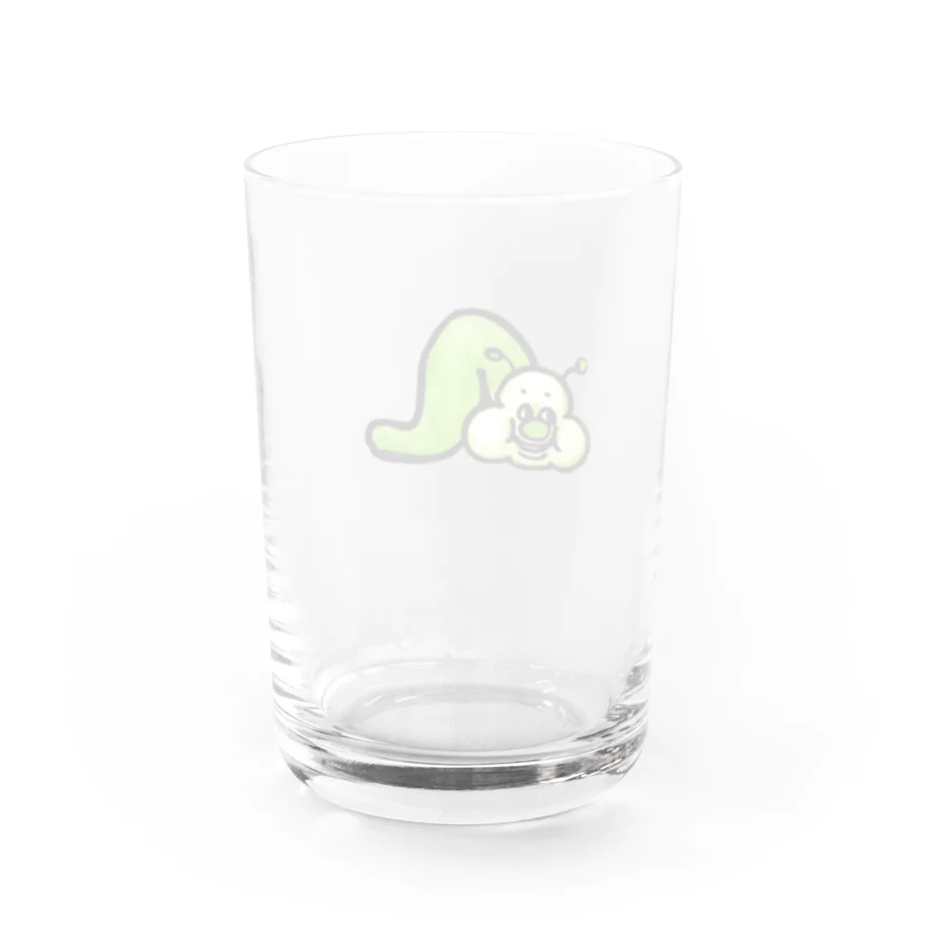 ジョージ＠４コマ漫画家/謎絵師のあおあおアオムシくん Water Glass :back