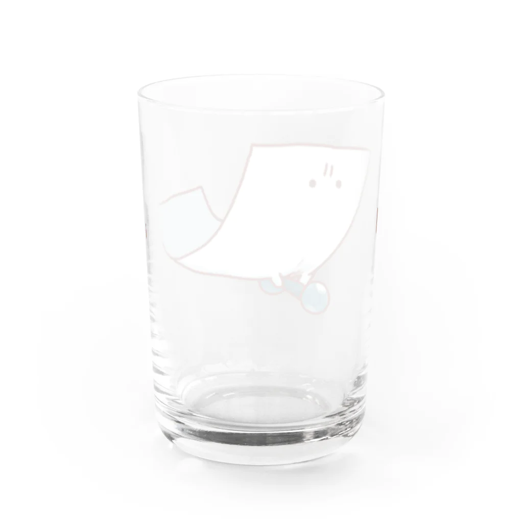 鈴の運動するもめん Water Glass :back