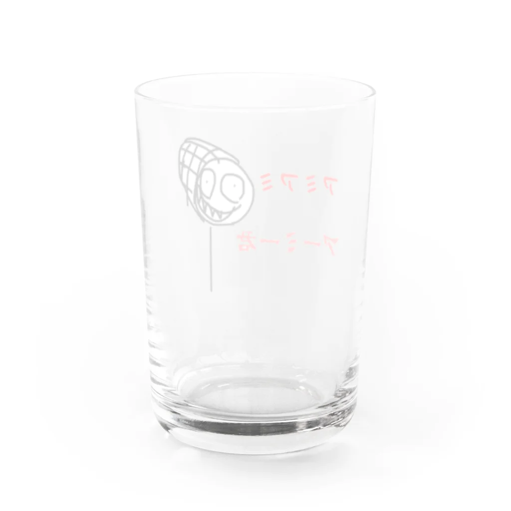 アミアミアーミー君のアミアミショップのアミアミアーミー君グラス Water Glass :back