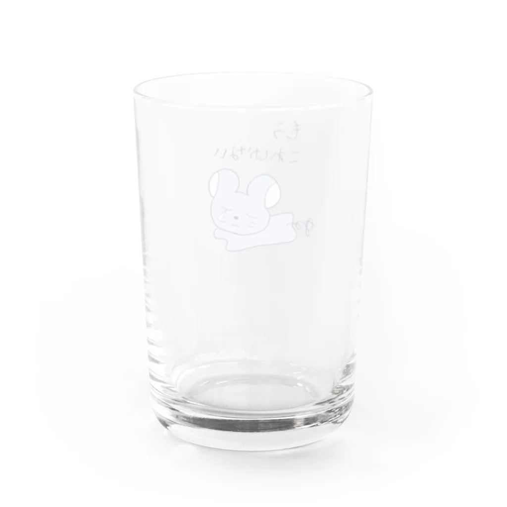 俺、本田のねっみみ　ネガティブ Water Glass :back