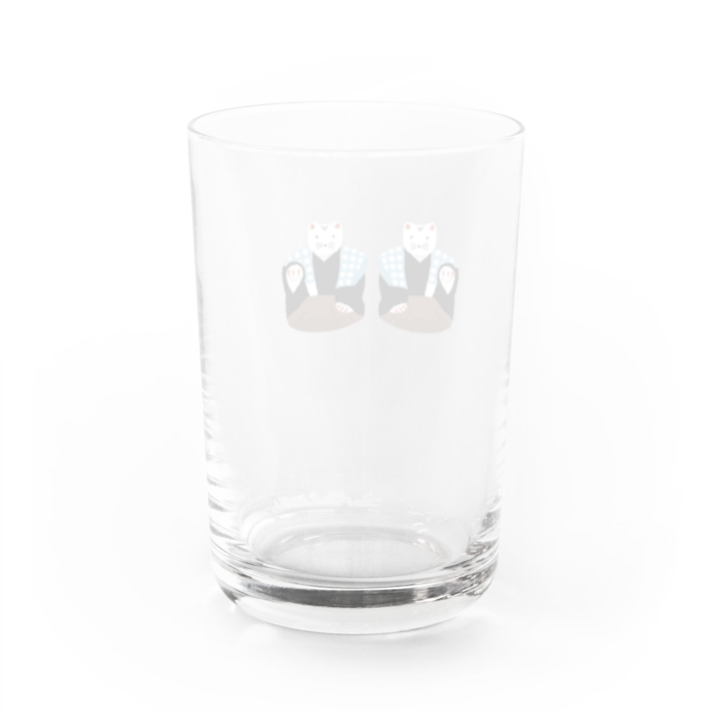 おいも商店の郷土玩具・初辰猫（はったつねこ） Water Glass :back