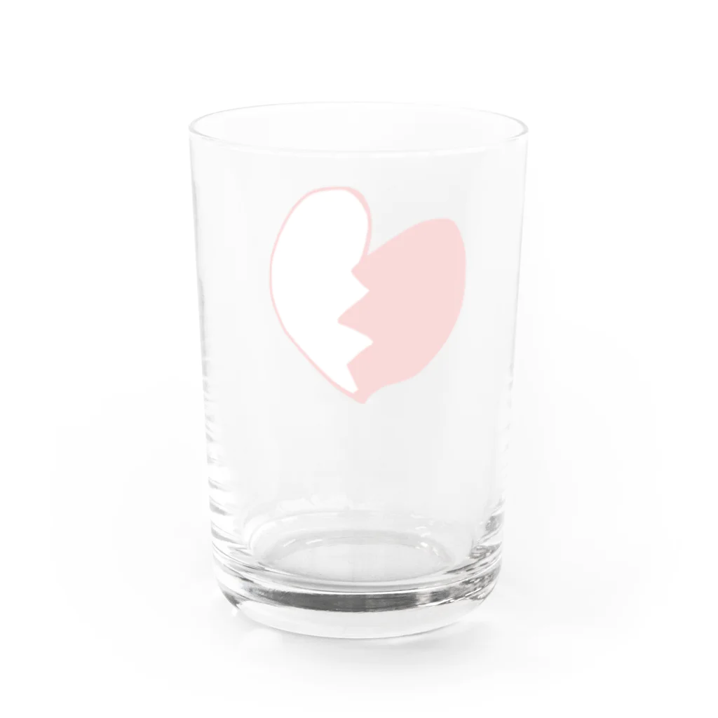 お参りとかげのぶれいきんはーと Water Glass :back