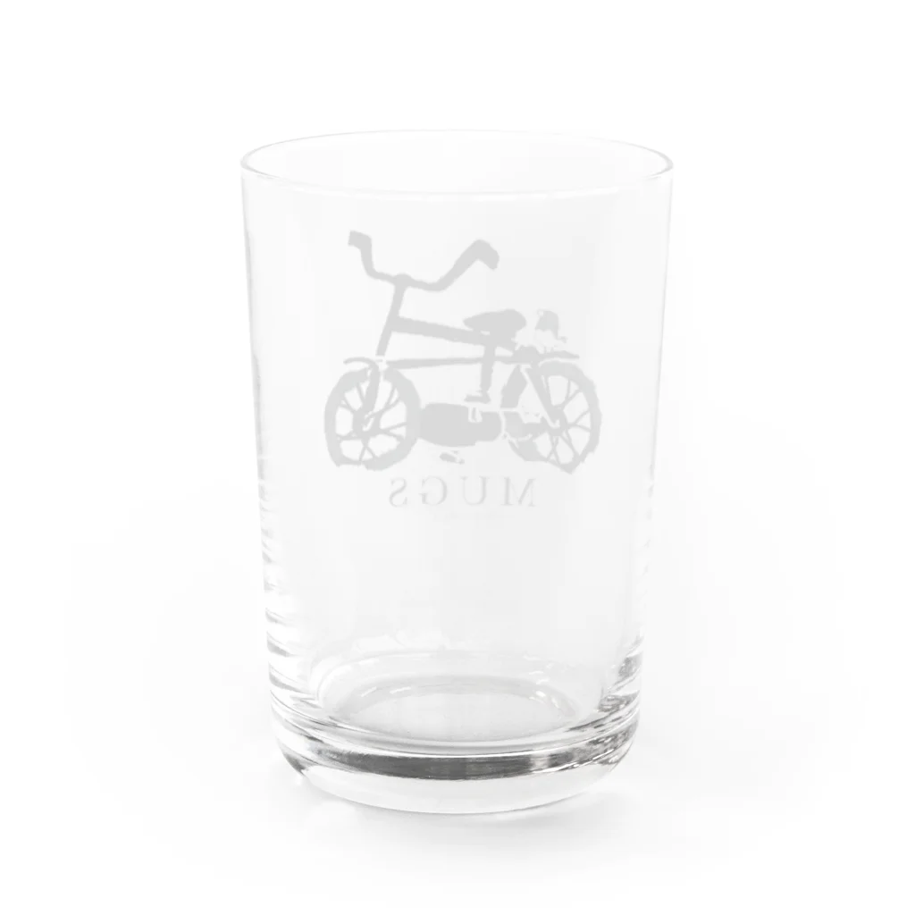 mugsのボロチャリ Water Glass :back