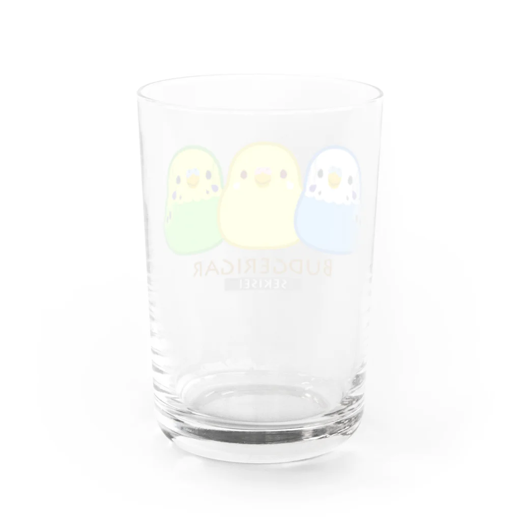 TeaDrop.Cのセキセイインコ Water Glass :back