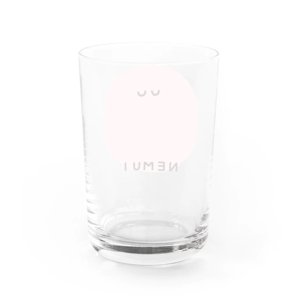 EMiiiiiのねむいちゃん Water Glass :back