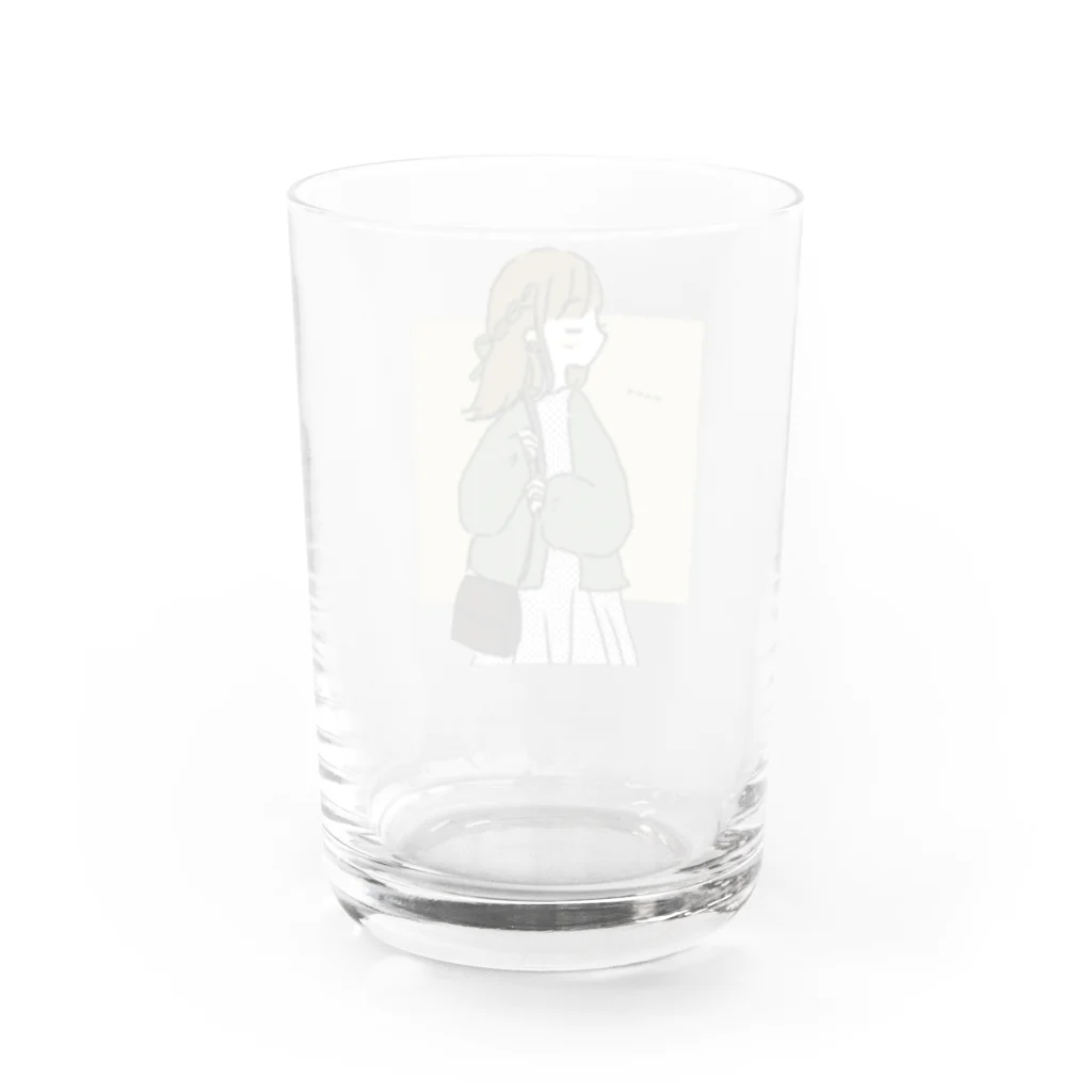 ひよこ豆のドットちゃん Water Glass :back