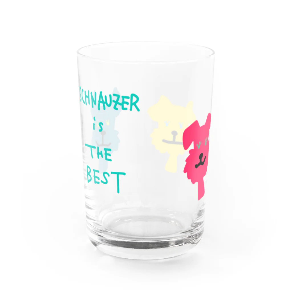 Schnauzer のSchnauzer Water Glass :back