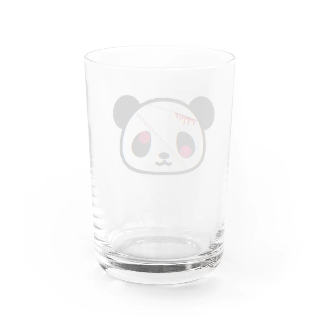 くまくまのフランケンパンダグラス Water Glass :back