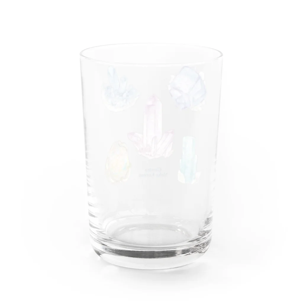 Giostraの5種の鉱物 水彩風 Water Glass :back