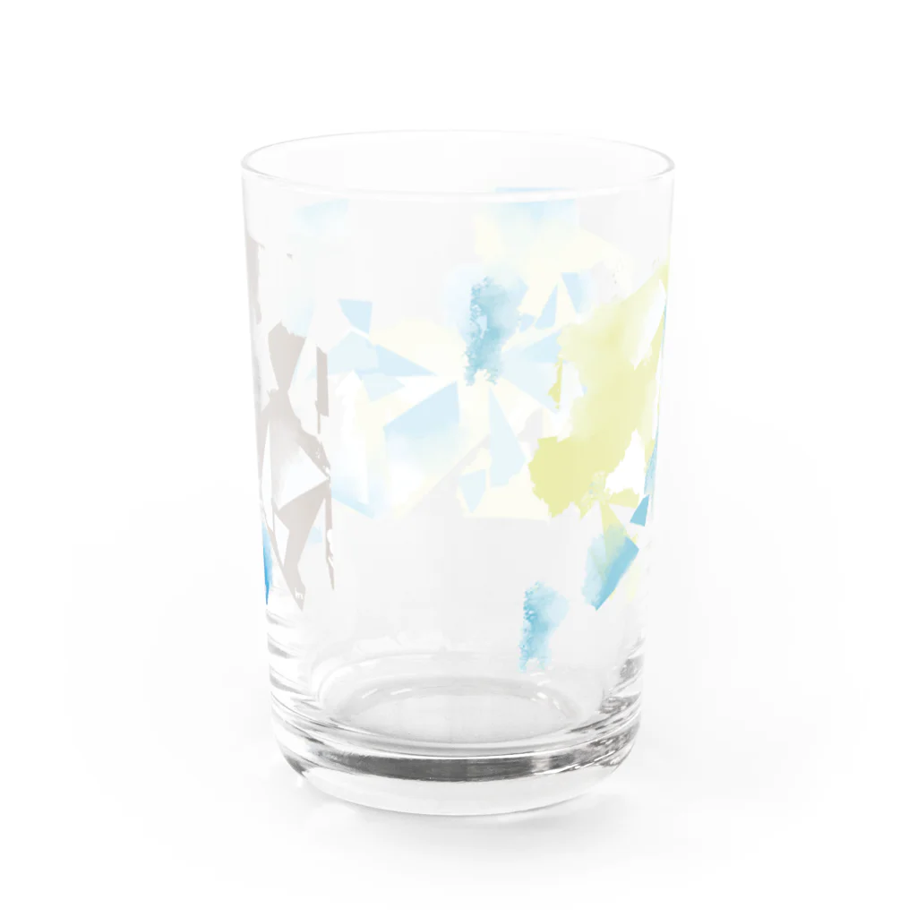 深夜の山奥の氷の花 Water Glass :back