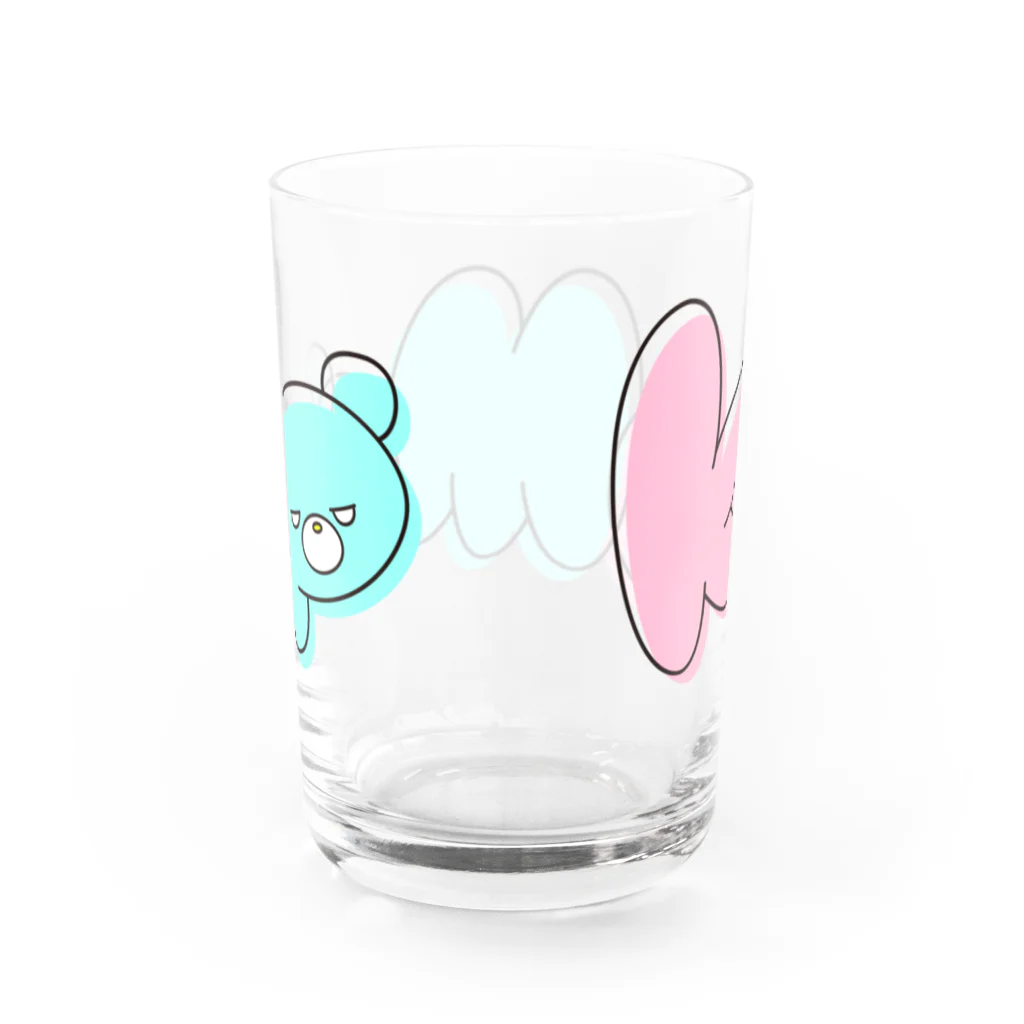 くまっぷ＠ゲーム実況YouTuberのポップくまっぷのグラス Water Glass :back