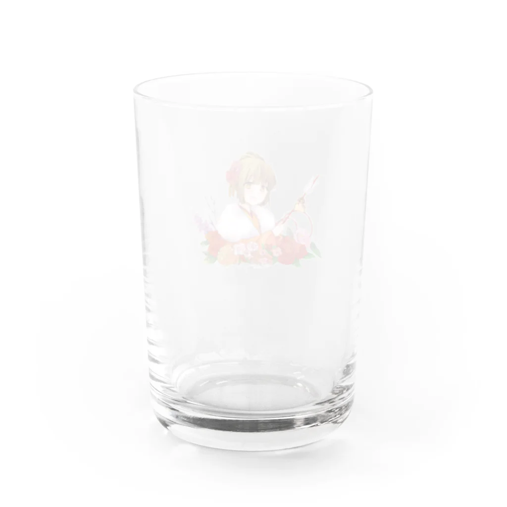 オリジナル雑貨店『ホットドッグ』の着物美人　『冬』 Water Glass :back