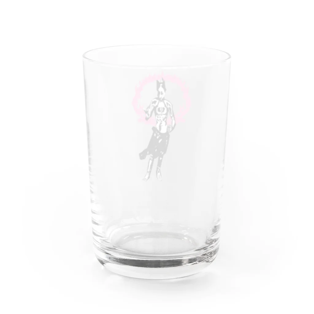 Danke Shoot Coffeeのコンコンコン金剛力士像（阿） Water Glass :back