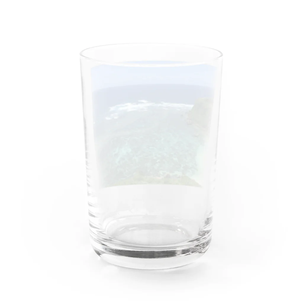 Taro Iiyamaのブルー Water Glass :back