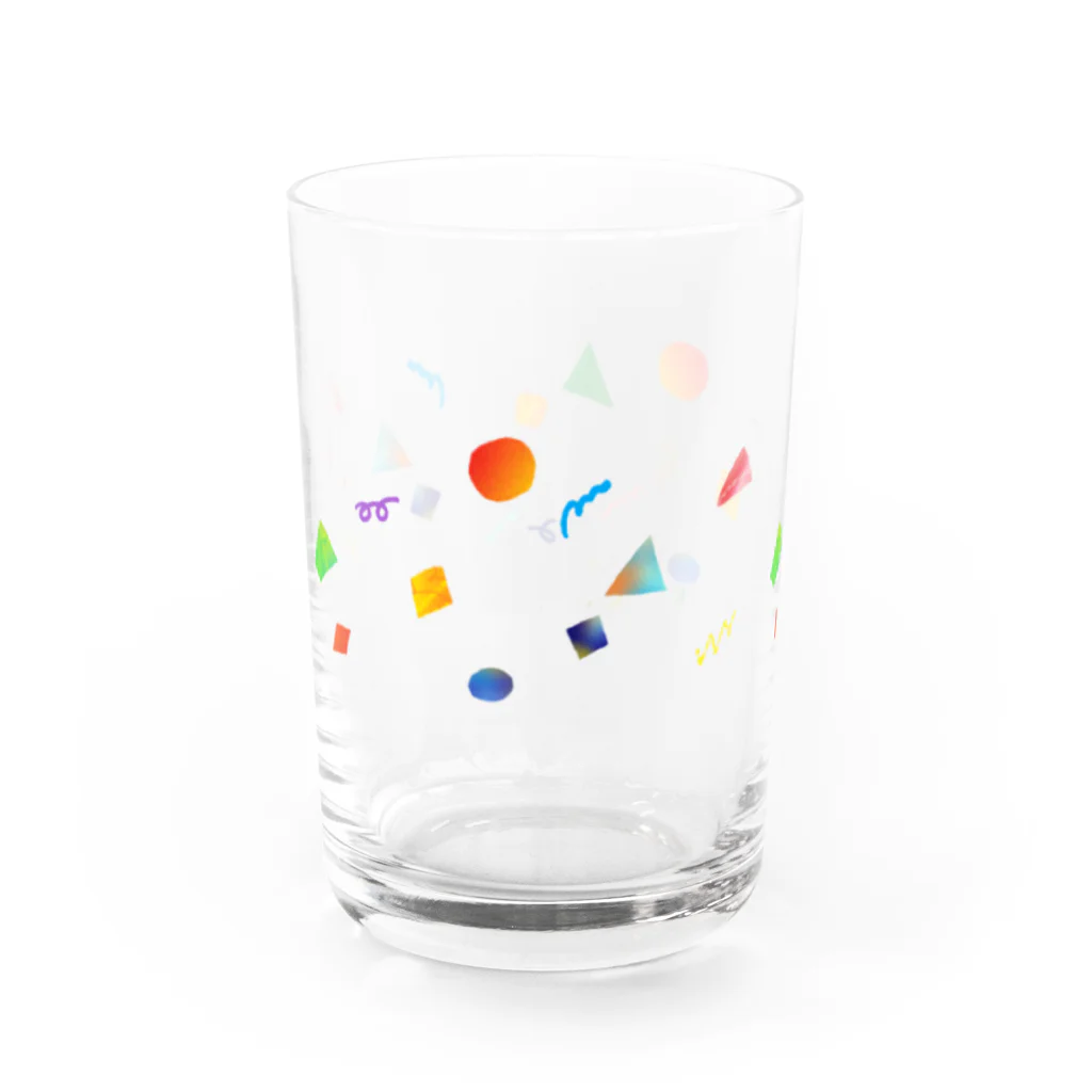 _sankakuyamataroのいろんなかたち（mini） Water Glass :back