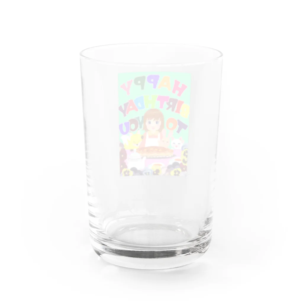 asahiyoruaのハッピーバースデー🎉 Water Glass :back