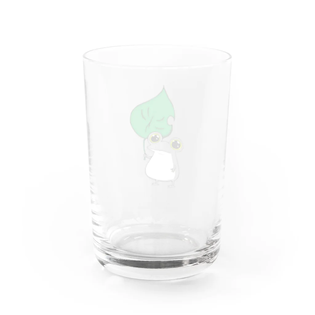 ぴよのカエル屋さんの擬態するカエル Water Glass :back