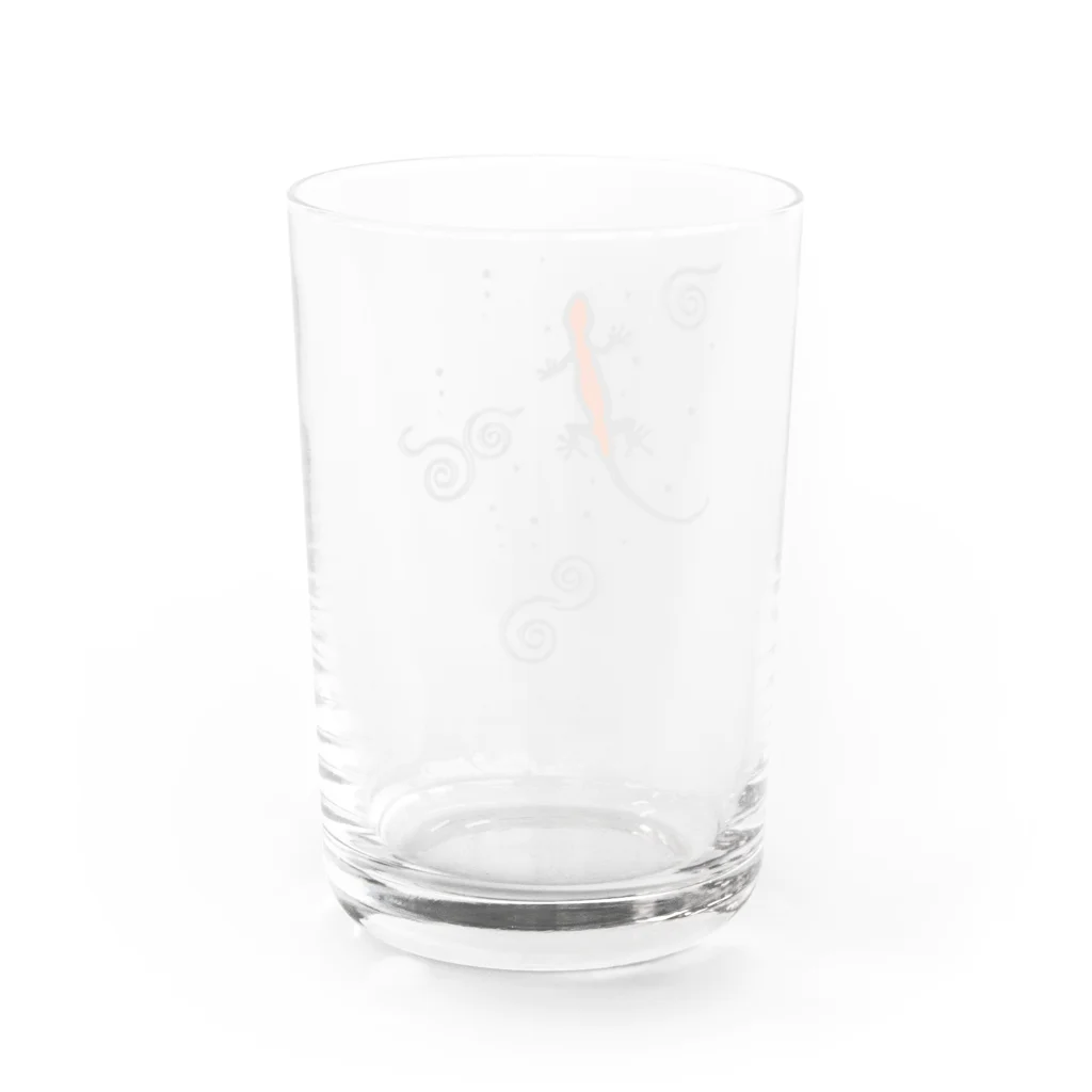 ジャパニーズスタンダードの和柄・イモリ Water Glass :back