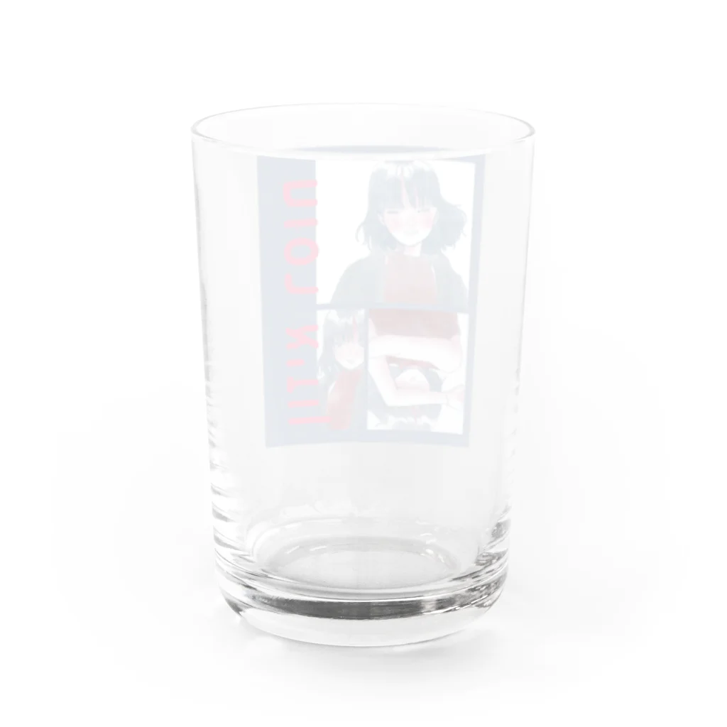 ENOSHIMAのヘブライ語ガール Water Glass :back