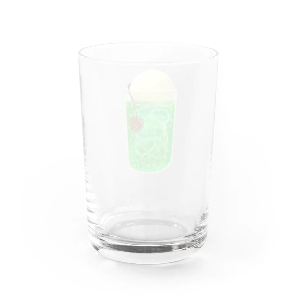 ファンシーショップ Torinikuのメロンクリームソーダ Water Glass :back