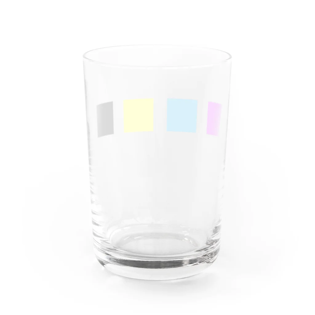 25th_ketchupのとにかくシンプルなYMCK Water Glass :back